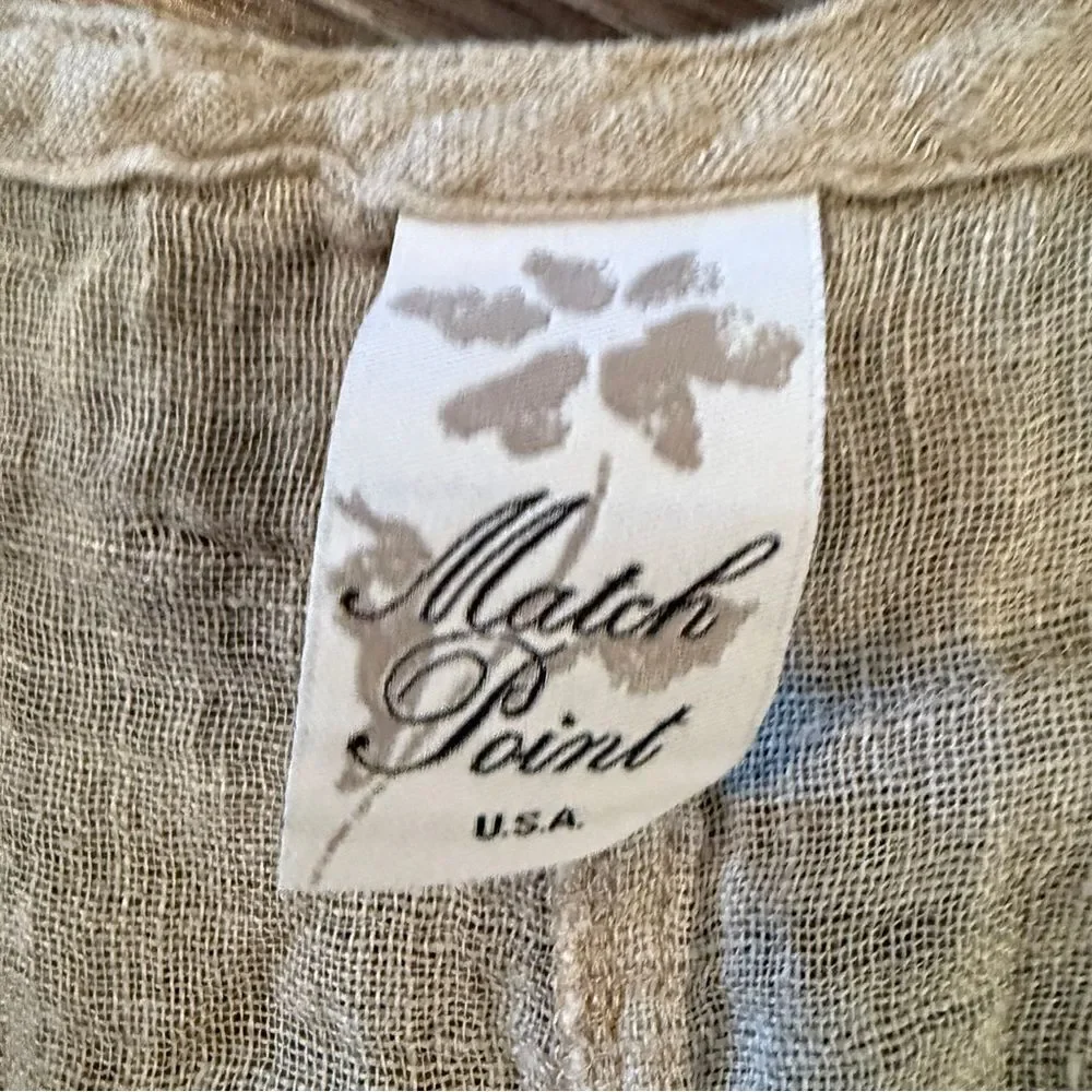 Match Point One Size Linen Dress - Picture 2 of 5